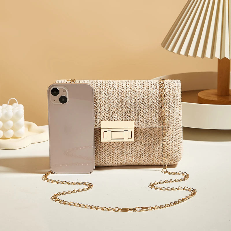 Crossbody Bag for Women Chain Strap Banquet Stylish Accessory Shoulder Bag for Day-to-Night Outfits